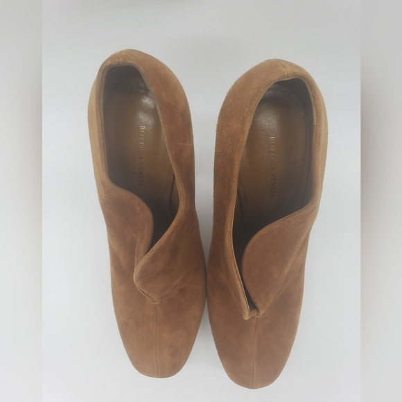 166- Bottega Veneta Women’s Suede Platform Heels Size 37 EU / 6.5 US - Picture 10 of 11